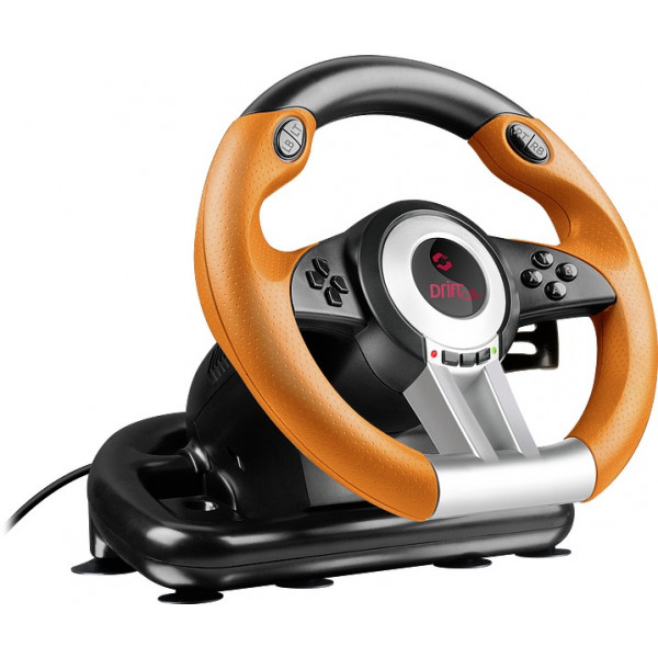 Фото - Руль Speedlink DRIFT O.Z. Racing Wheel PC, black-orange (SL-6695-BKOR-01)
