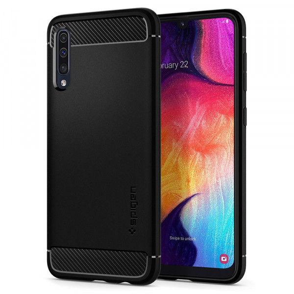 Фото - Чехол для смартфона Spigen for Samsung Galaxy A50 Case Rugged Armor Matte Black (611CS26199)