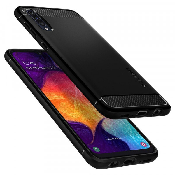 Фото - Чехол для смартфона Spigen for Samsung Galaxy A50 Case Rugged Armor Matte Black (611CS26199)