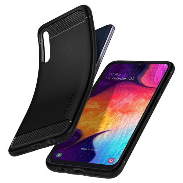 Фото - Чехол для смартфона Spigen for Samsung Galaxy A50 Case Rugged Armor Matte Black (611CS26199)