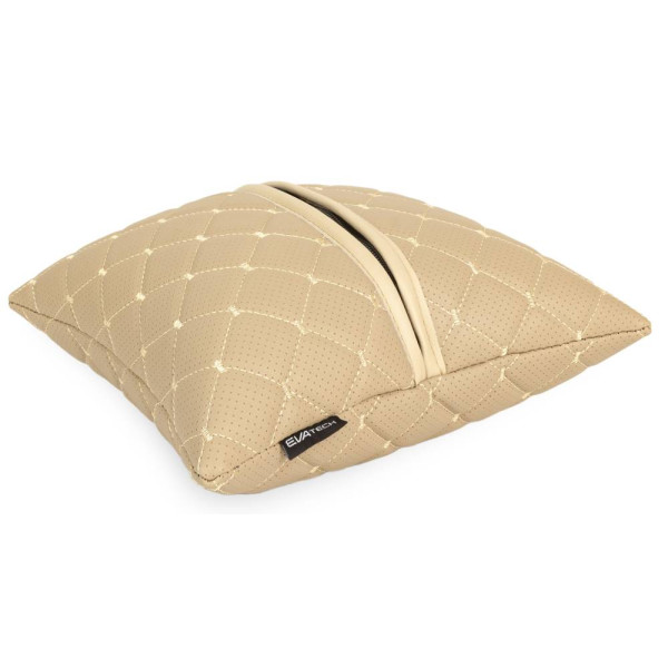 Фото - Автомобильная подушка EVAtech ECO Toyota бежевая с бежевой нитью (SPSCSIIV030)