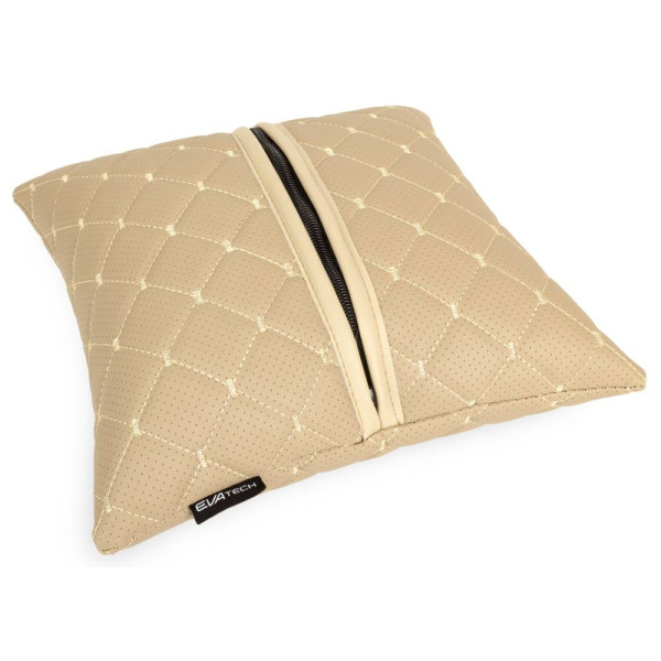 Фото - Автомобильная подушка EVAtech ECO Toyota бежевая с бежевой нитью (SPSCSIIV030)