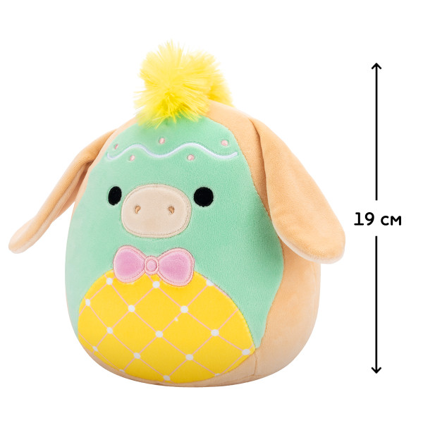 Фото - Мягкая игрушка животное SQUISHMALLOWS ПАСТЕЛЬНЫЙ ОСЛИК 19 см (SQER01205)
