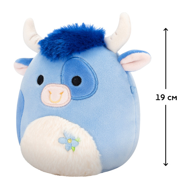 Фото - Мягкая игрушка животное SQUISHMALLOWS БЫК БЕРМАЙЕ 19 см (SQER01213)