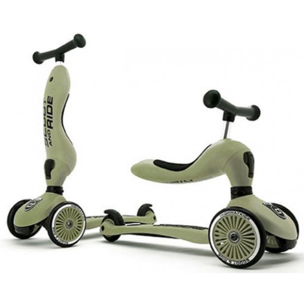 Фото - Трёхколёсный самокат Scoot&Ride Highwaykick-1 Оливковый (SR-160629-OLIVE)