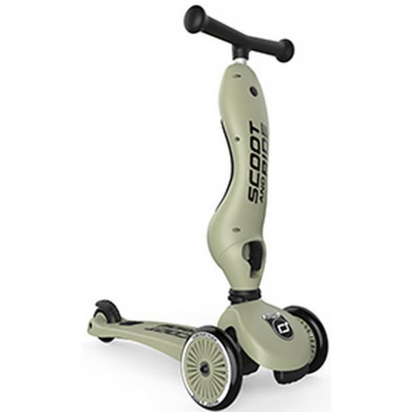 Фото - Трёхколёсный самокат Scoot&Ride Highwaykick-1 Оливковый (SR-160629-OLIVE)