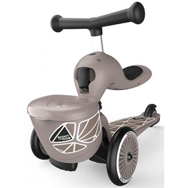 Фото - Трёхколёсный самокат Scoot&Ride Highwaykick-1 Lifestyle Коричневый (SR-210621-BROWNLINES)