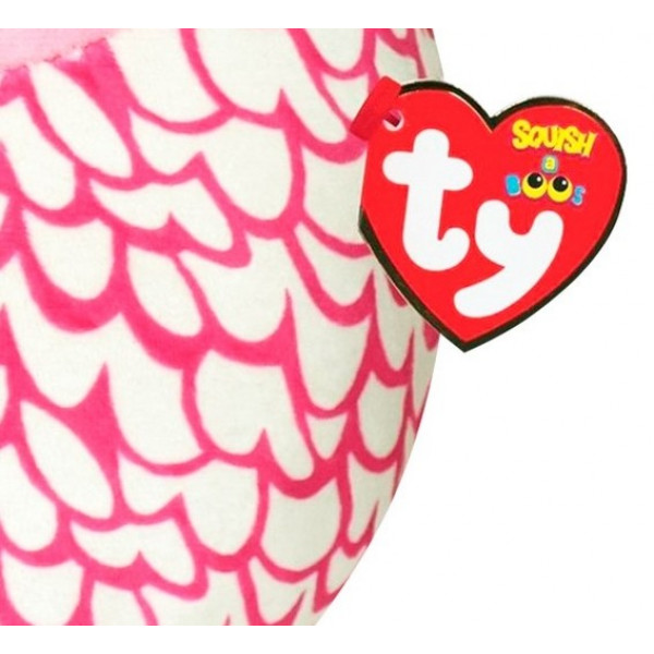 Фото - Мягкая игрушка подушка TY SQUISH-A-BOOS Сова "PINKY" 40 см (39204)