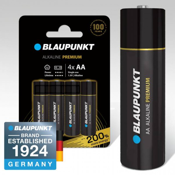 Фото - Батарейка тип AA Blaupunkt Alkaline Premium AA pack 4 pcs (LR6BPR/4CP)