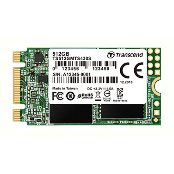 Фото - SSD-накопитель внутренний Transcend 2242 256GB (TS256GMTS430S)