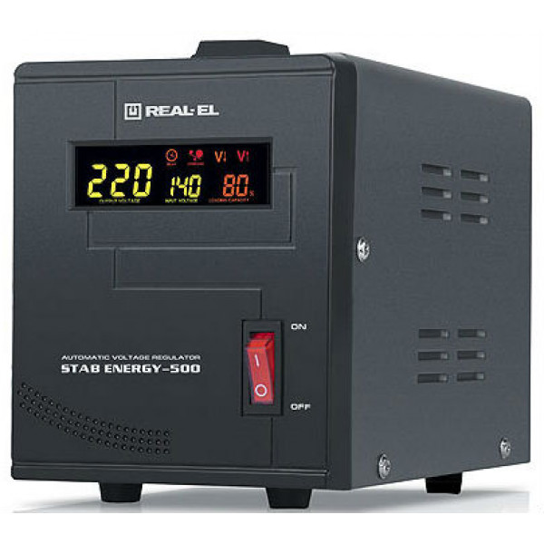Фото - Стабилизатор напряжения REAL-EL STAB ENERGY-500 Фото - Стабилизатор напряжения REAL-EL STAB ENERGY-500
