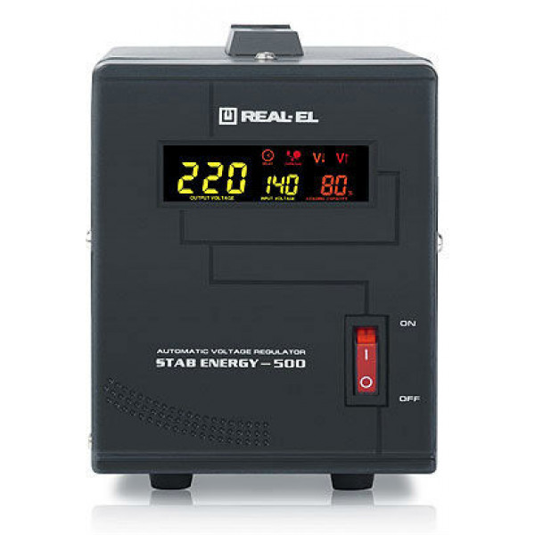 Фото - Стабилизатор напряжения REAL-EL STAB ENERGY-500