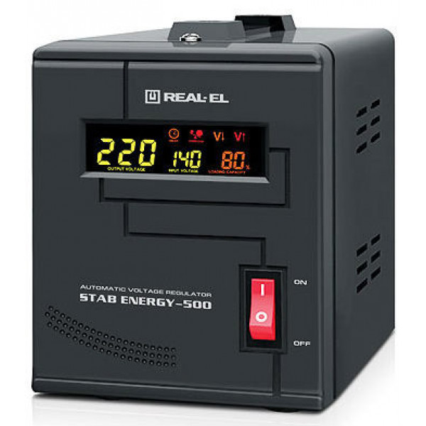 Фото - Стабилизатор напряжения REAL-EL STAB ENERGY-500