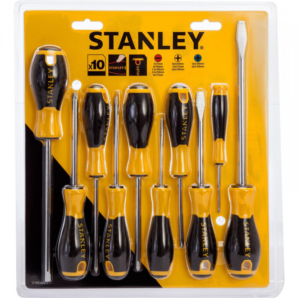 Фото - Набор отверток Stanley Essential 10 шт. (STHT0-60211)
