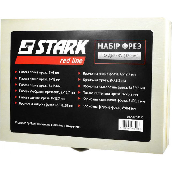 Фото - Набор фрез Stark 12 шт. фрез (250016010)