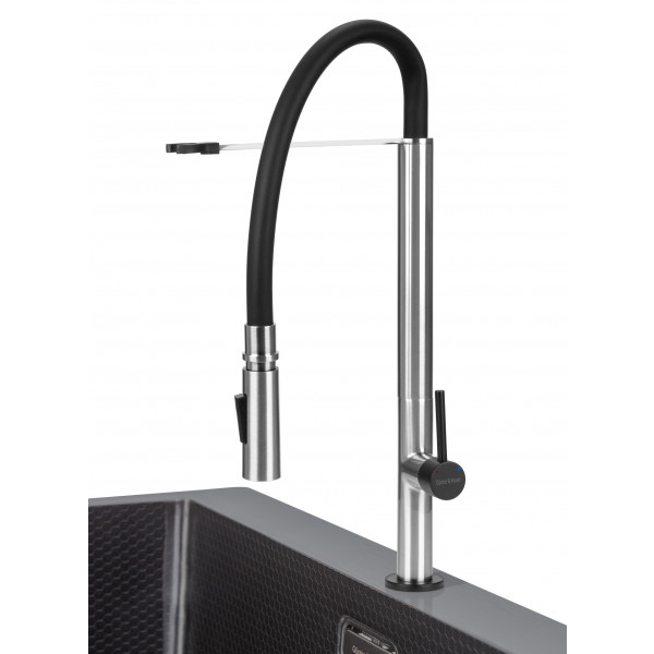 Фото - Смеситель кухонный Gunter & Hauer STERN Brush Black