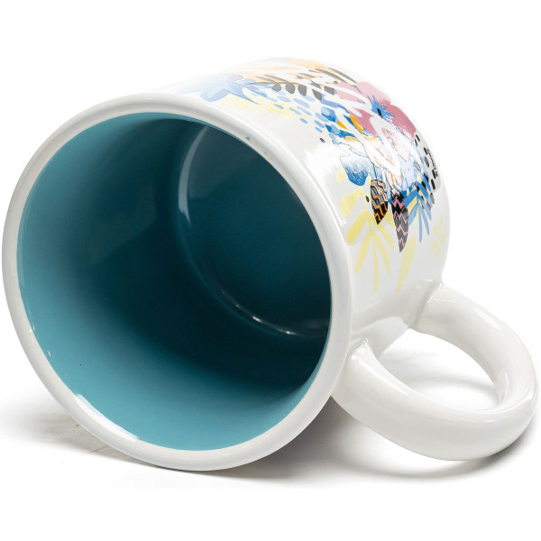 Фото - Чашка STOR YOUNG ADULT CERAMIC BREAKFAST MUG 14 OZ IN GIFT BOX STITCH PALMS (Stor-01366)
