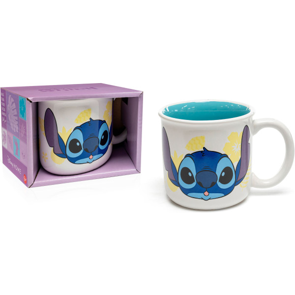 Фото - Чашка STOR YOUNG ADULT CERAMIC BREAKFAST MUG 14 OZ IN GIFT BOX STITCH PALMS (Stor-01366)