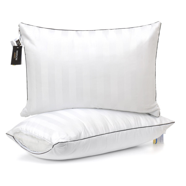 Фото - Подушка стандартная MirSon бамбуковая Hand Made Royal Pearl 930 низкая 70x70 см (2200000557469)