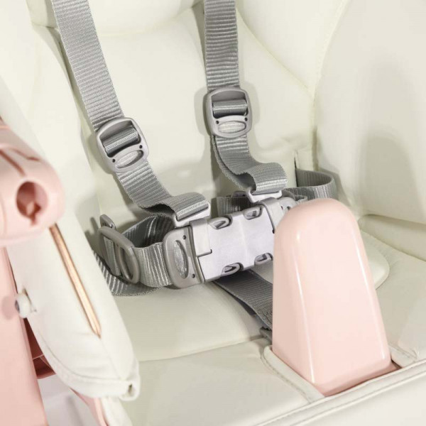 Фото - Стульчик для кормления трансформер Peg-Perego Prima Pappa Follow Me Mon Amour (розовое золото)