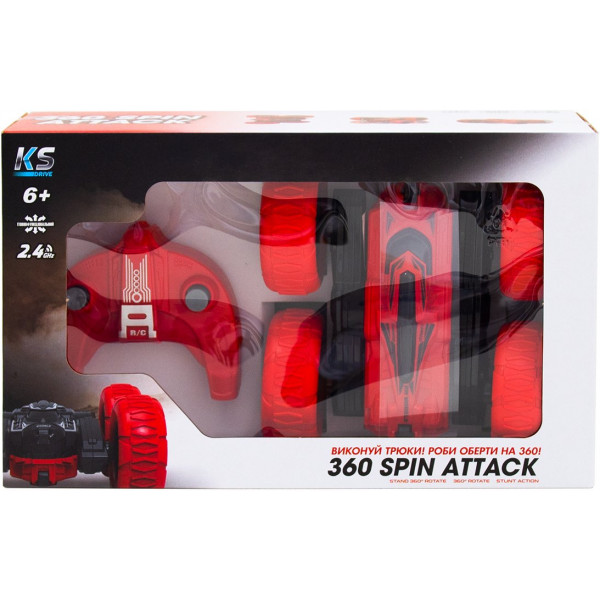 Фото - Радиоуправляемая машинка KS Drive Трюковый красно-черный (STURBWB)