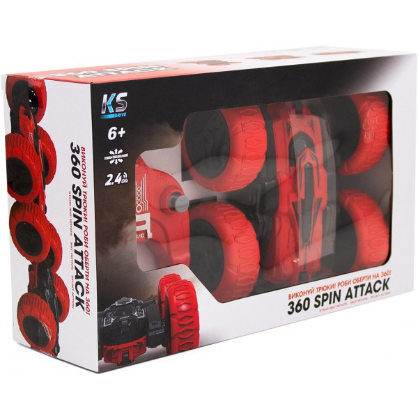 Фото - Радиоуправляемая машинка KS Drive Трюковый красно-черный (STURBWB)