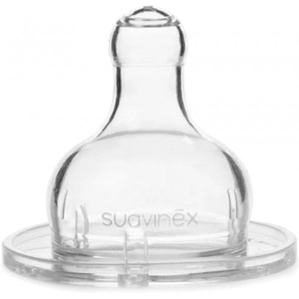 Фото - Соска детская силиконовая Suavinex 3-позиционная, круглой формы (медленный, средний, быстрый потоки) +0 месяцев (300142)