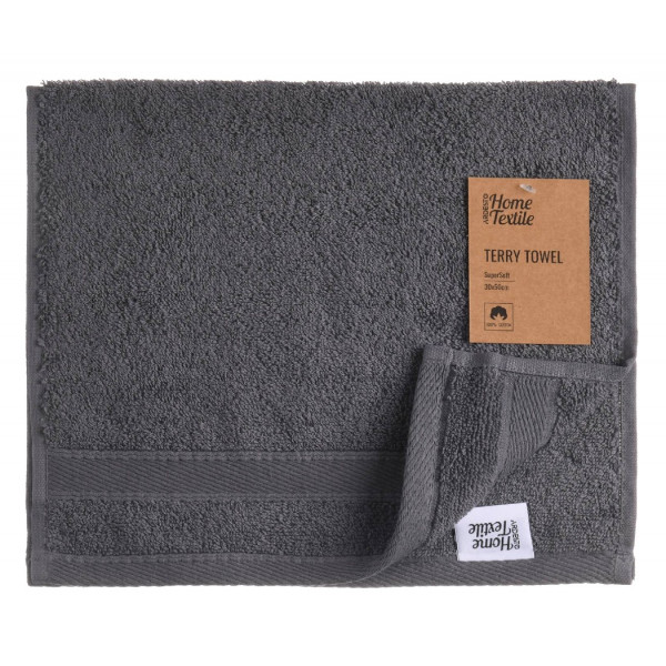 Фото - Полотенце для рук Ardesto махровое SuperSoft графит 30х50 см (ART2230MC)