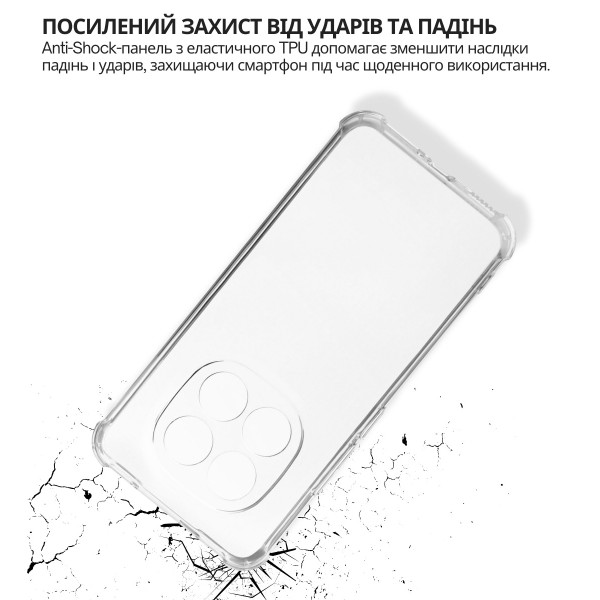 Фото - Чехол для смартфона BeCover Anti-Shock for Xiaomi Redmi Note 15 Pro Plus 5G Clear (714912)