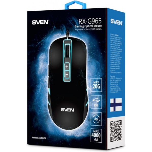 Фото - Мышь проводная игровая Sven RX-G965 USB Black