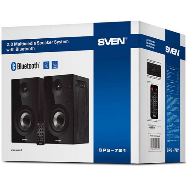 Фото - Компьютерная акустика обычная 2.0 Sven SPS-721, чорний