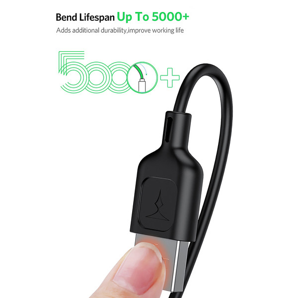 Фото - Кабель синхронизации данных T-phox Fast T-M829 Micro USB 1.2m Black