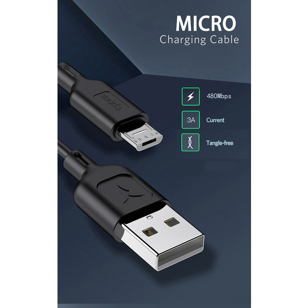 Фото - Кабель синхронизации данных T-phox Fast T-M829 Micro USB 1.2m Black