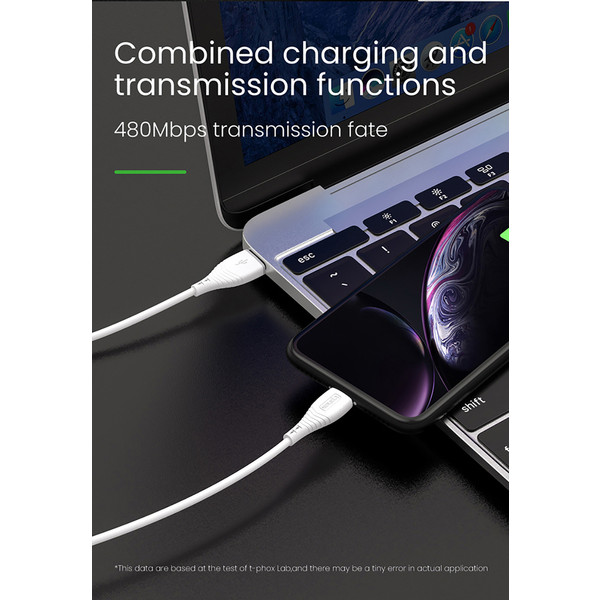 Фото - Кабель синхронизации данных T-phox Nature T-M830 Micro USB 1.2m White