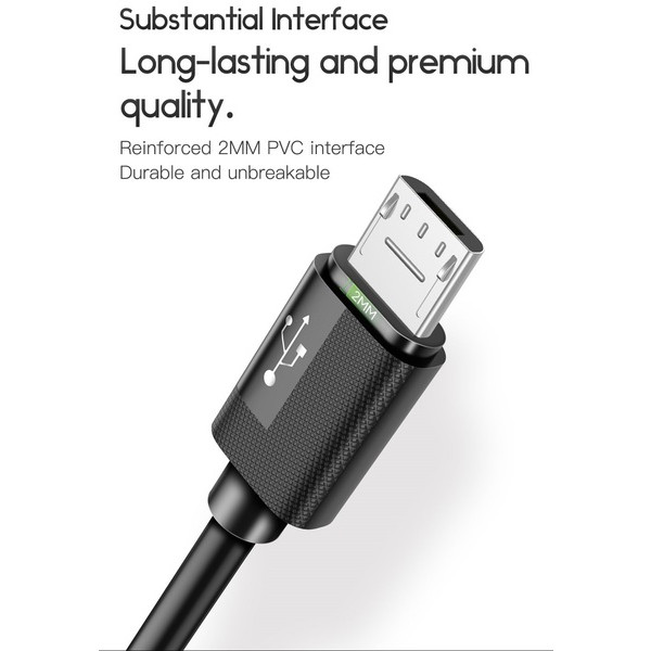 Фото - Кабель синхронизации данных T-phox Nets T-M801 Micro USB - 2m (Black)