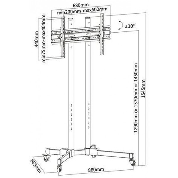Фото - Крепление для телевизора ITECHmount T1028TE