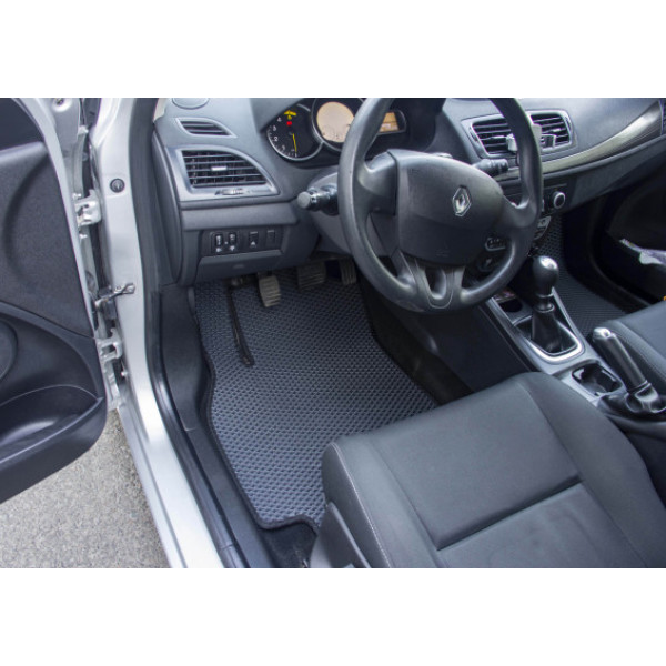 Фото - Коврики из экокожи в салон авто передние EVAtech для Megane (III) 5-doors MT Renault 2008-2016 3 поколение Htb EU RT32111ALV2RN2BBB
