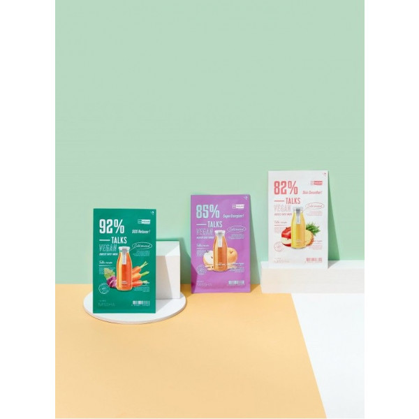Фото - Маска для лица Missha Talk Vegan Squeeze Skin Smoother Тканевая 27 г (8809643533744)