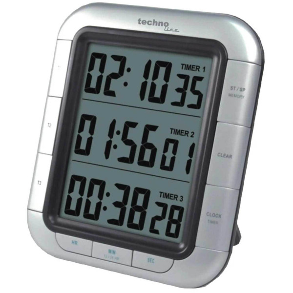 Фото - Кухонный таймер цифровой Technoline Magnetic Silver (KT300)