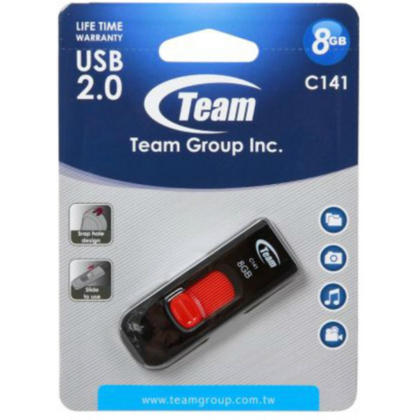 Фото - Флеш USB Team C141 Red 8 GB (TC1418GR01)