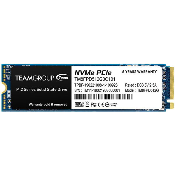 Фото - SSD-накопитель внутренний Team M.2 PCIe 3.0 x4 1TB 3D MP33 Pro 2280 TLC (TM8FPD001T0C101)