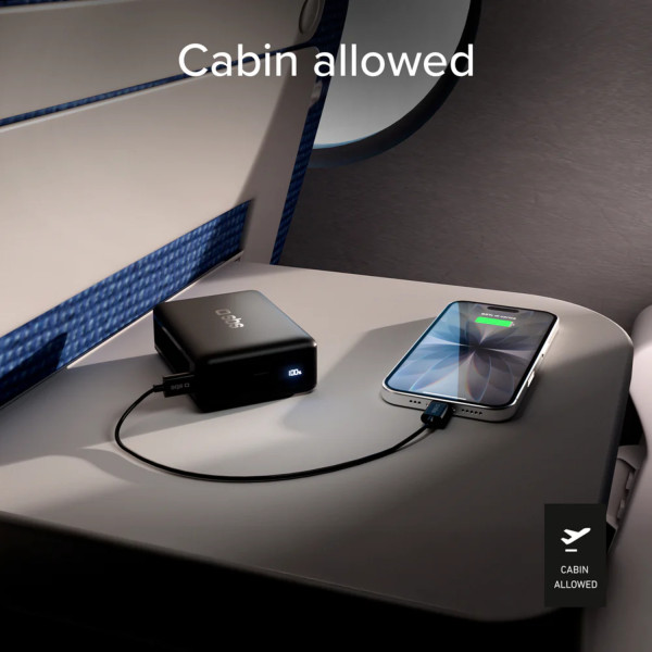 Фото - Батарея мобильная SBS High Density 20000mAh 65W PD USB-C In/Out, LCD display,Ultra Light, Black (902785)