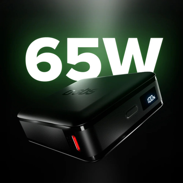 Фото - Батарея мобильная SBS High Density 20000mAh 65W PD USB-C In/Out, LCD display,Ultra Light, Black (902785)