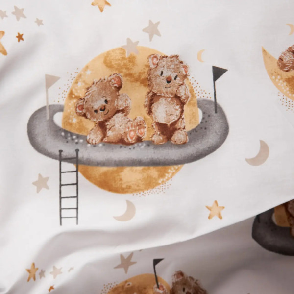 Фото - Комплект постельного белья Moon&Star Бязь Gold Люкс Teddy Dreams 160х220 нав. 4х70х70 (MS-820009859)