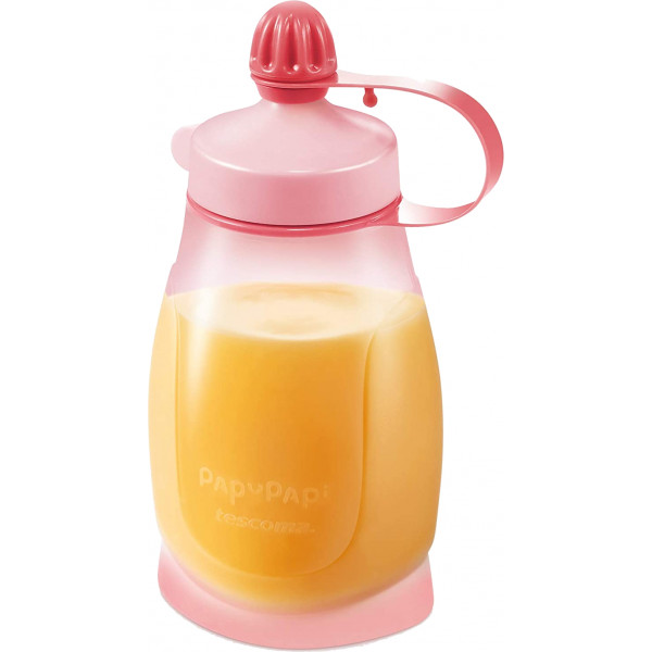 Фото - Поильник-непроливайка детский tescoma Papu Papi 200 мл с ложкой Розовая (667620)
