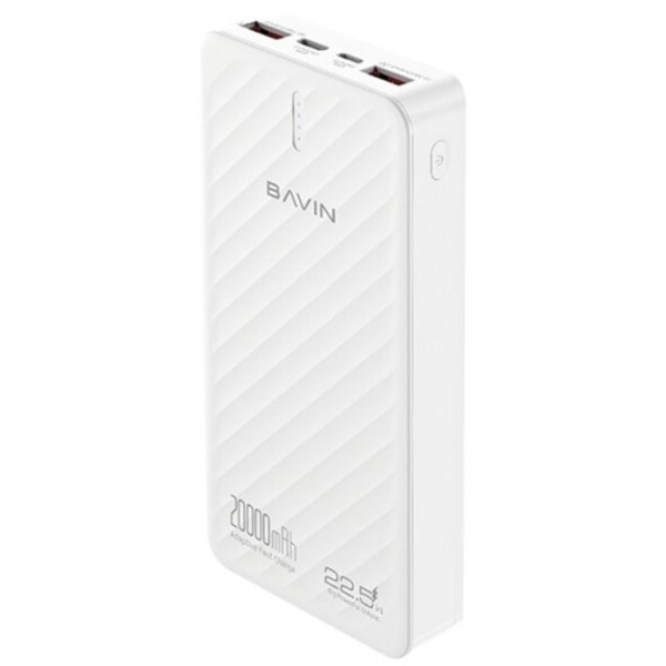 Фото - Батарея мобильная Bavin PC1191 20000 mAh FAST CHARGING 22.5W White (Y-PC1191-WH)