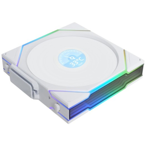 Фото - Корпусный вентилятор Lian Li UNI Fan TL WIRELESS LCD 120-1 REVERSE White (G99.12RTLLCD1W1W.00)