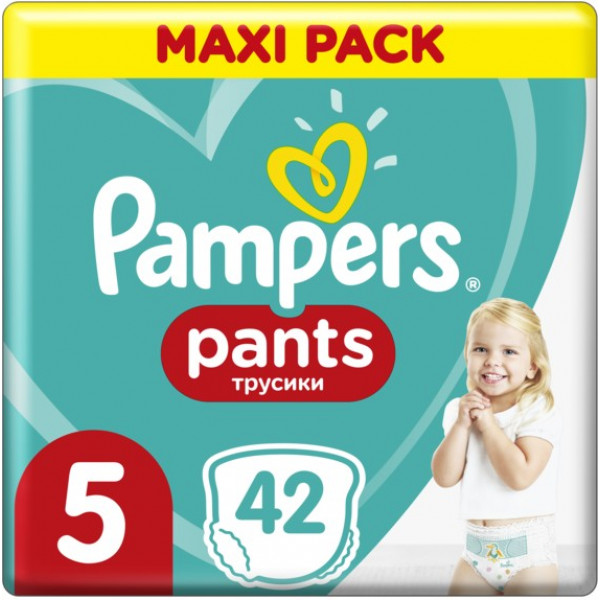 Фото - Одноразовые подгузники-трусики Pampers Pants Junior 5 (12-17 кг), 42 шт.