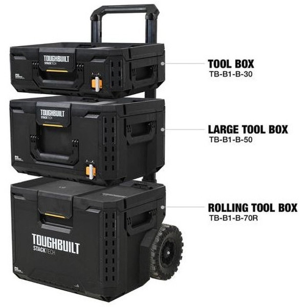 Фото - Ящик для инструментов TOUGHBUILT StackTech 3 шт. (TB-B1S3-B-70R)