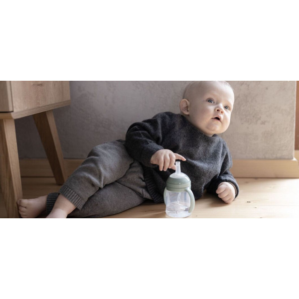 Фото - Поильник-непроливайка детский Lovi с трубочкой и утяжелителем 150 мл - коричневая (35/363)